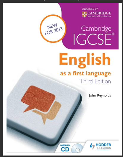 Cambridge IGCSE English As A First Language Book